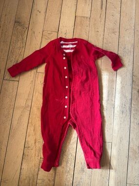 GAP Red Snap-Front Baby Footie One-Piece